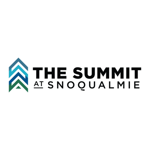 The Summit at Snoqualmie Logo 2 Full color -- Pullover Hooded Sweatshirt White