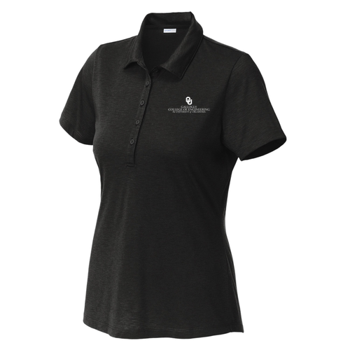 Sport-Tek Ladies Posicharge Strive Polo -- Black