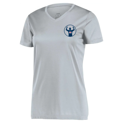 Augusta Ladies Wicking T-Shirt -- Silver