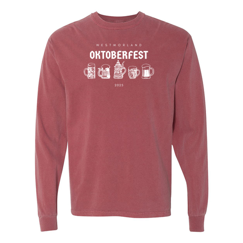 Comfort Colors Ringspun Long Sleeve Tee -- Brick