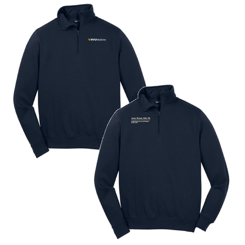 Sport Tek Quarter Zip Sweatshirt -- True Navy