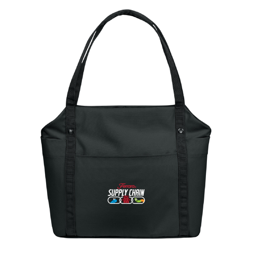 Port Authority Matte Oxford Tote -- Deep Black