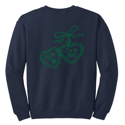 Gildan Heavy Blend Crew Neck Sweatshirt -- Navy Locket Design