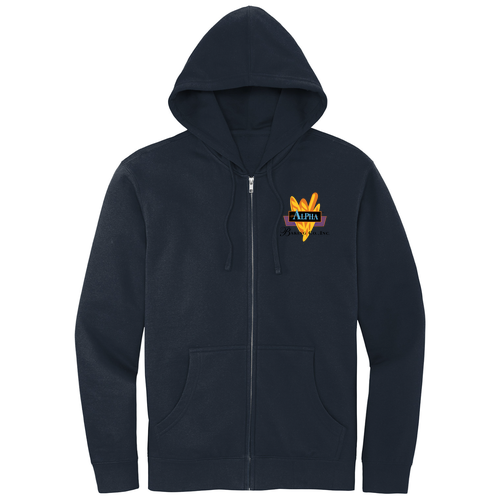 District Fleece Full-Zip Hoodie -- New Navy