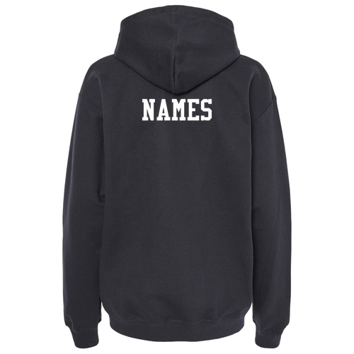 Gildan Adult Softstyle Fleece Pullover Hooded Sweatshirt -- Black