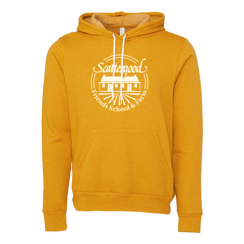 BELLA + CANVAS Sponge Fleece Hoodie -- Heather Mustard