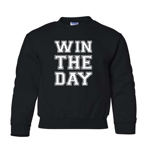 Gildan Heavy Blend Youth Crew Neck Sweatshirt -- Black