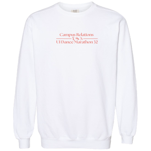 Comfort Colors Unisex Garment-Dyed Crewneck Sweatshirt -- White