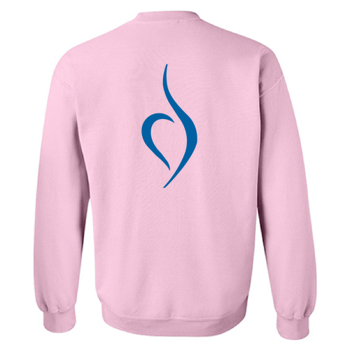 Gildan Heavy Blend Crew Neck Sweatshirt -- Light Pink