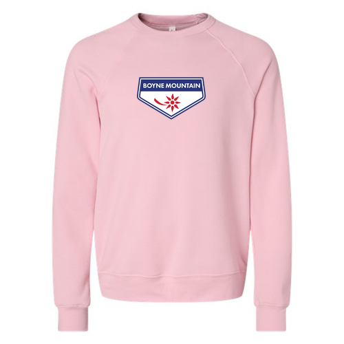 Boyne Mountain Logo 1 Full color -- Crewneck Sweatshirt Pink