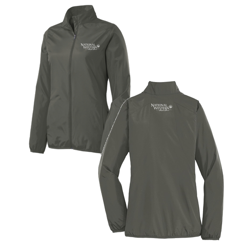 Port Authority Ladies Zephyr Full-Zip Jacket -- Grey Steel