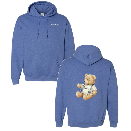 Gildan Heavy Blend Hooded Sweatshirt -- Heather Deep Royal