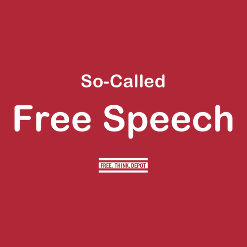 So-Called Free Speech T-Shirt -- Red
