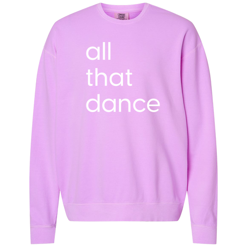 Comfort Colors Lightweight Adult Ringspun Crewneck Sweatshirt -- Neon Violet