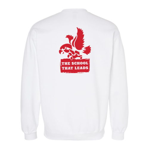 Gildan Adult Softstyle Fleece Crew Sweatshirt -- White