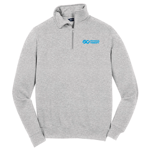 Sport Tek Quarter Zip Sweatshirt -- Athletic Heather