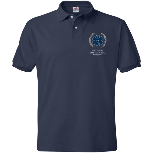 National EMS Memorial Unisex Polo Shirt Navy