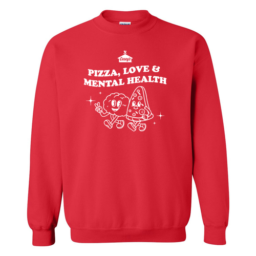 Gildan Heavy Blend Crew Neck Sweatshirt -- Red