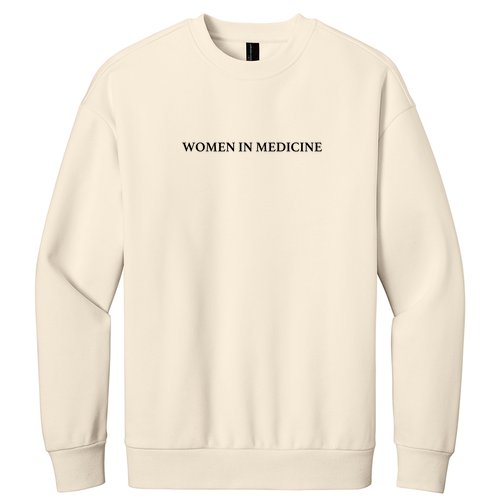 Embroidered District V.I.T. Heavyweight Fleece Crew -- Griege