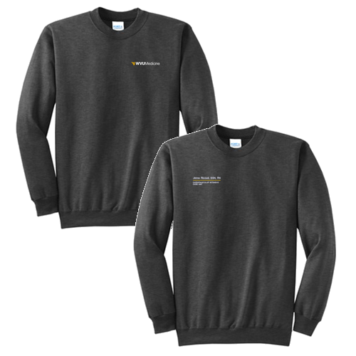 Port and Company Classic Crewneck Sweatshirt -- Dark Heather Grey