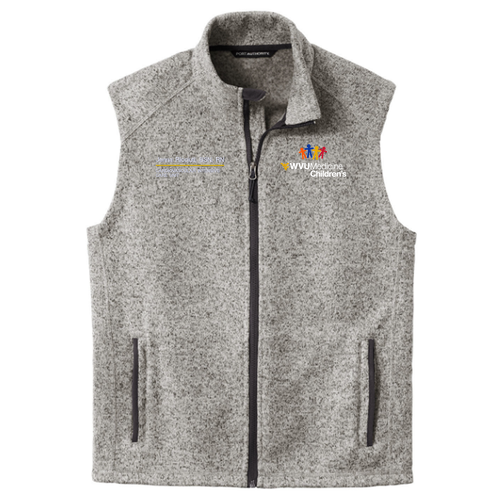 Port Authority Sweater Fleece Vest -- Grey Heather