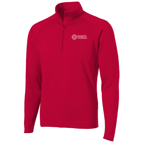Sport Tek Sport Wick Stretch Half Zip Pullover -- Deep Red