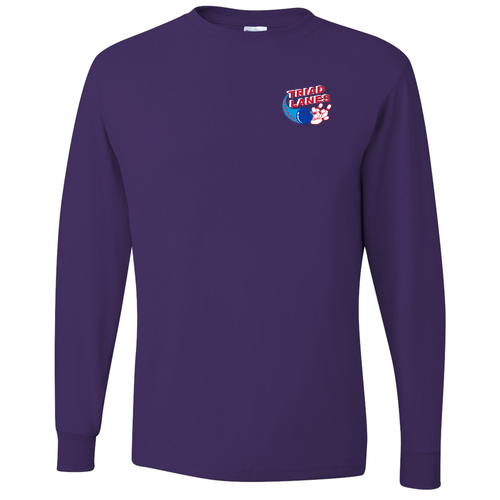 Jerzees Dri-Power Active Adult Longsleeve Tee -- Deep Purple