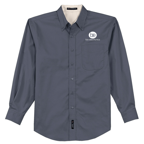 Port Authority Tall Long Sleeve Easy Care Shirt -- Steel Grey / Light Stone [HIDE]