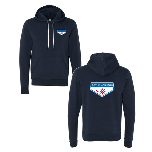 Boyne Mountain Logo 2 Full Color -- Pullover hooded Sweatshirt Navy
