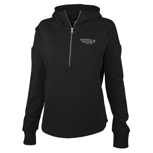 Charles River Women's Willow Scallop Hem Hoodie -- Black