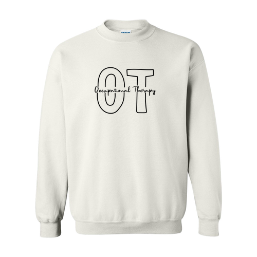 OT Gildan Heavy Blend Crew Neck Sweatshirt -- White