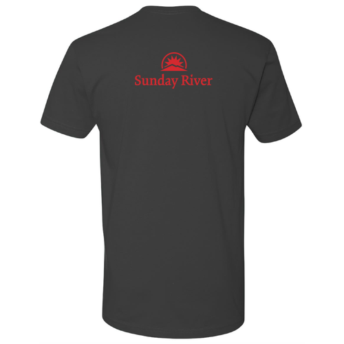 Sunday River Logo 2 Red Ink -- Short Sleeve Heavy Metal