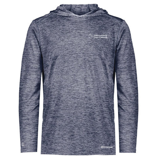 Holloway Electrify Coolcore Hooded Pullover -- Navy Heather