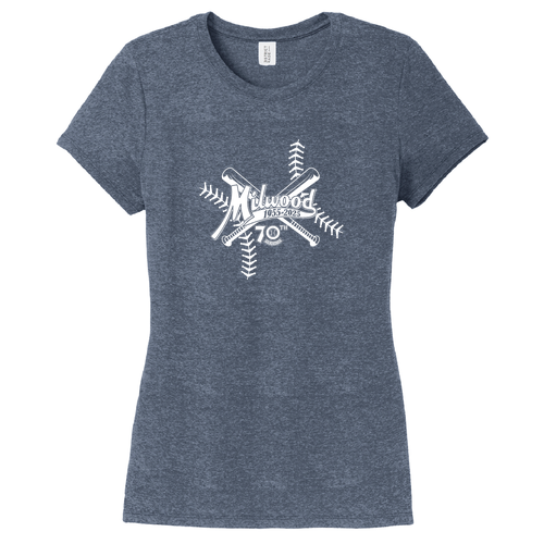District Womens Perfect Tri Tee -- Navy Frost
