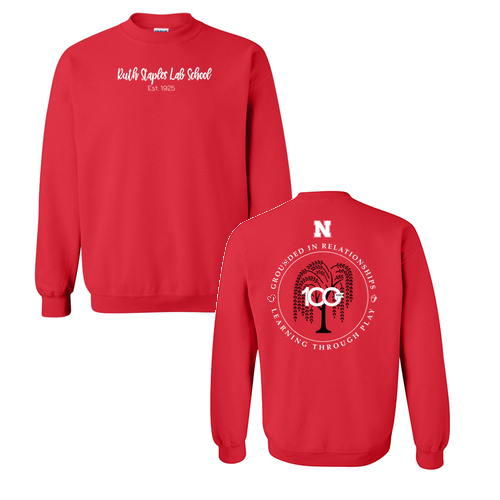 Gildan Heavy Blend Crew Neck Sweatshirt -- Red