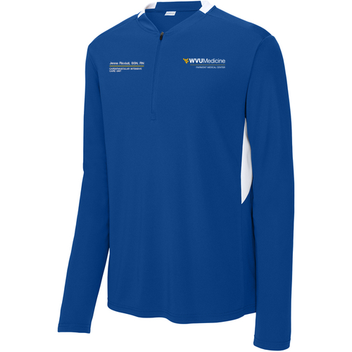 Sport-Tek® Club 1/4-Zip Pullover -- True Royal / White