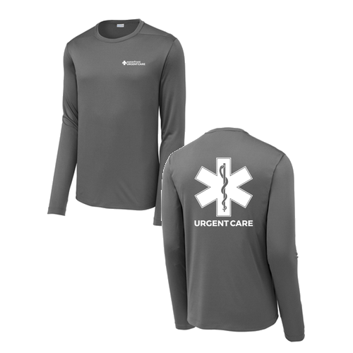 Sport-Tek  Posi-UV Pro Long Sleeve Tee -- Dark Smoke Grey