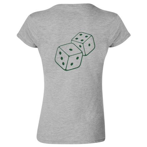 Dice Soccer Ladies T-Shirt -- Sport Grey