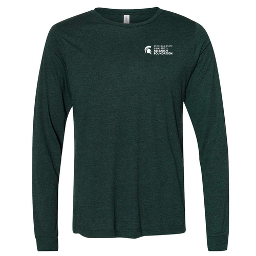 Bella+Canvas Unisex Triblend Long Sleeve Tee -- Emerald TriBlend