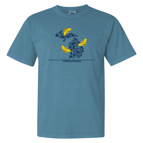 Mens/Unisex Comfort Colors Ringspun Garment Dyed T Shirt -- Ice Blue