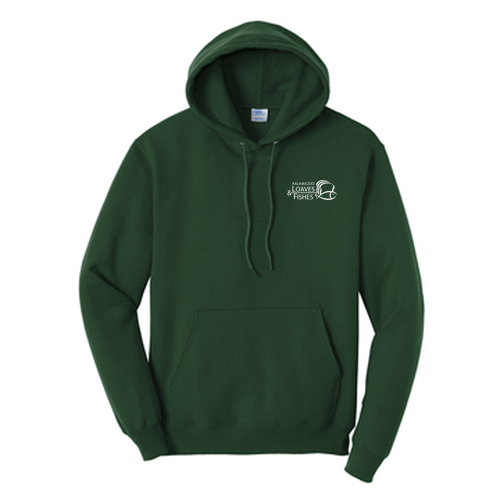 Port & Company Core Fleece Pullover Hooded Sweatshirt -- Dark Green