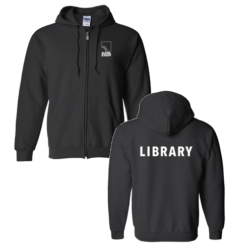 Regular Gildan Full Zip Hooded Sweatshirt -- Black