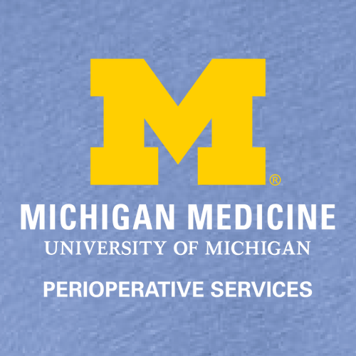 Perioperative Services Mens/Unisex Bella Canvas Triblend Short Sleeve T-Shirt -- Solid Blue Triblend