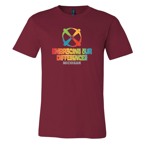 Mens/Unisex Bella Canvas Soft Fitted Jersey T-Shirt -- Cardinal