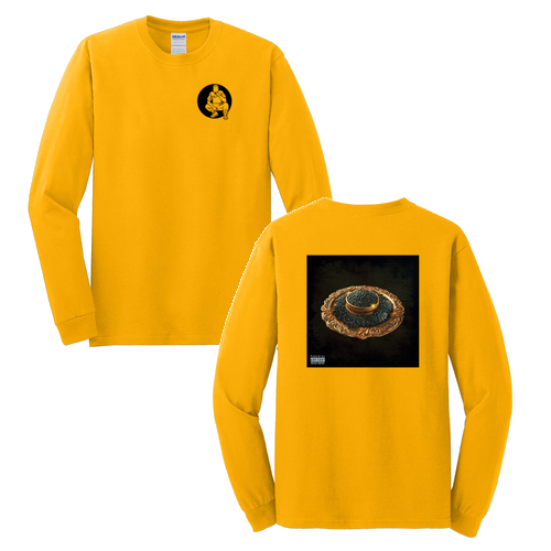 Caviar Gildan Heavy Cotton Longsleeve Basic T-Shirt -- Gold