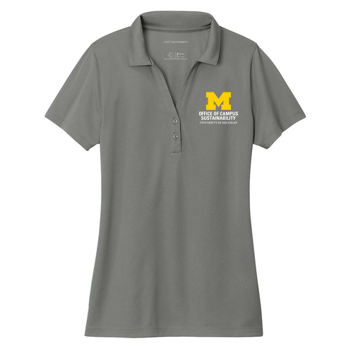 Ladies Port Authority Recycled Performance Polo -- Smoke Grey, $36