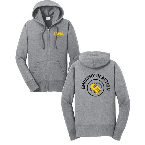 Port and Company Classic Full Zip Hooded Sweatshirt -- Athletic Heather
