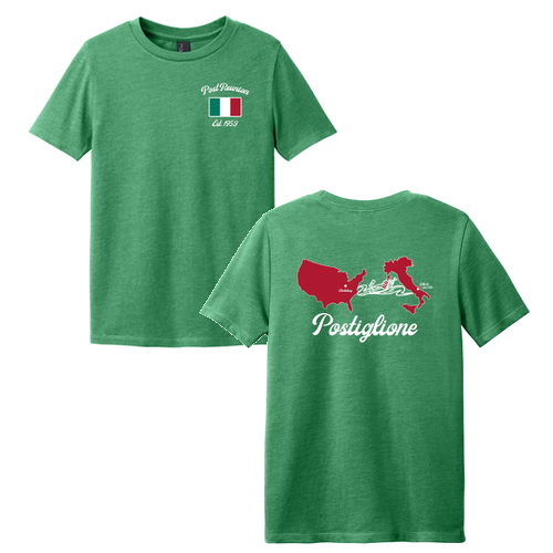 District Youth Perfect Blend Cvc Tee -- Heathered Kelly Green