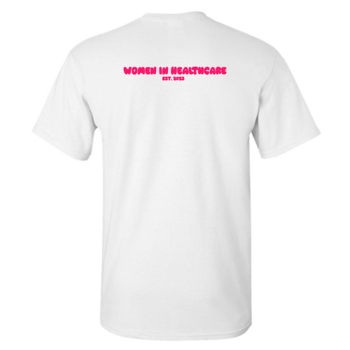 Pink WIH Gildan Heavy Cotton Basic T-Shirt -- White