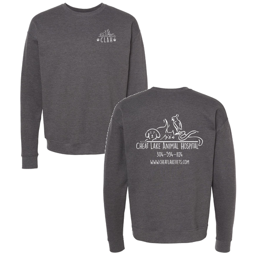 Tultex Fleece Crewneck Sweatshirt -- Heather Charcoal